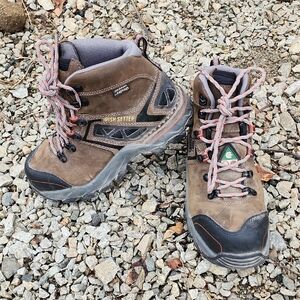 Irish Setter Brown Waterproof Leather Work Boots with Diamond Treads Size 6